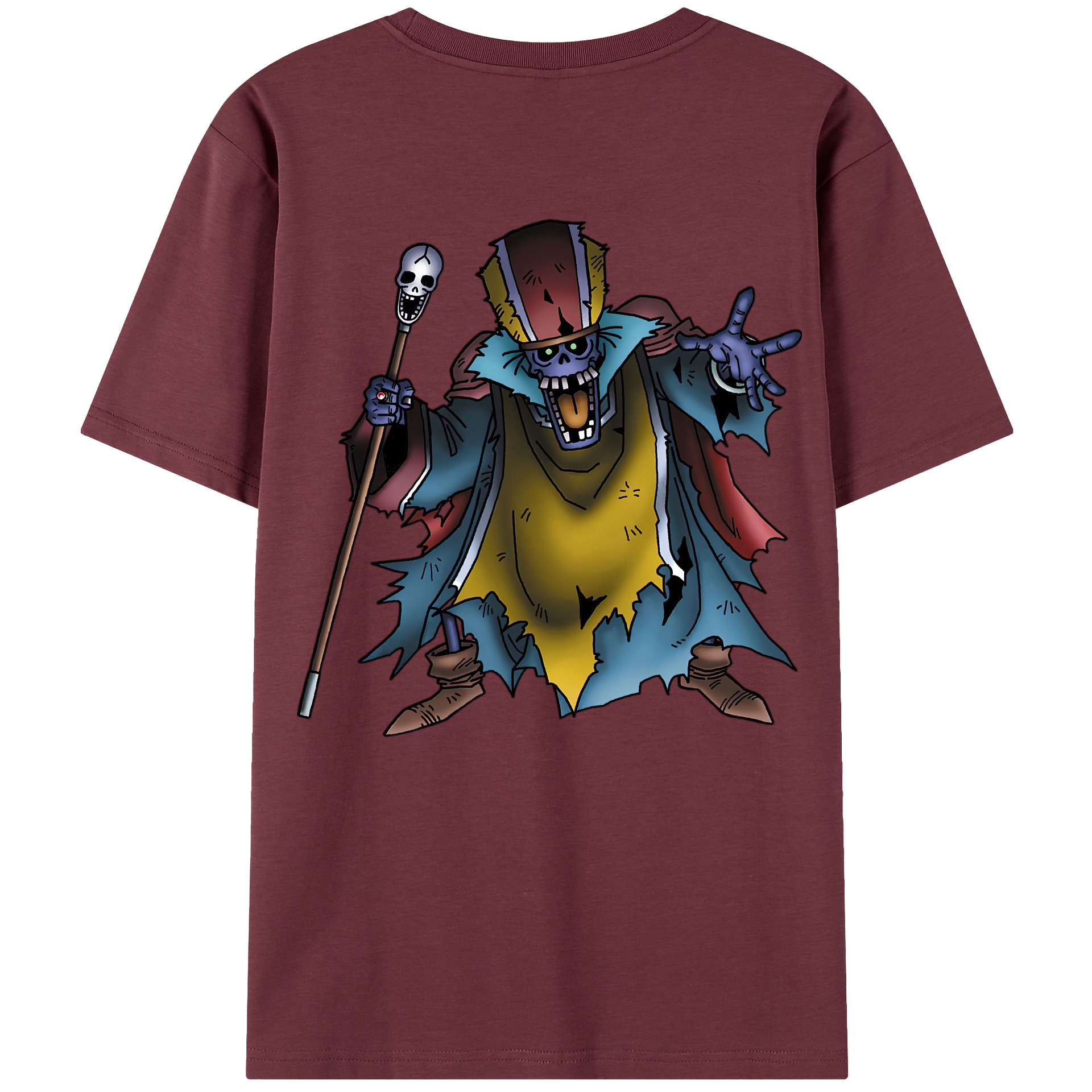 （画像用） ドラゴンクエスト Doragon Kuesuto Dragon Quest 綿100％半袖Tシャツ（背面プリント）